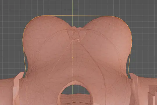 谷間を無視する画像